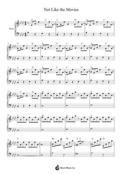 Not Like the Movies Sheet Music by Shelby Parton-Arr.Penlith