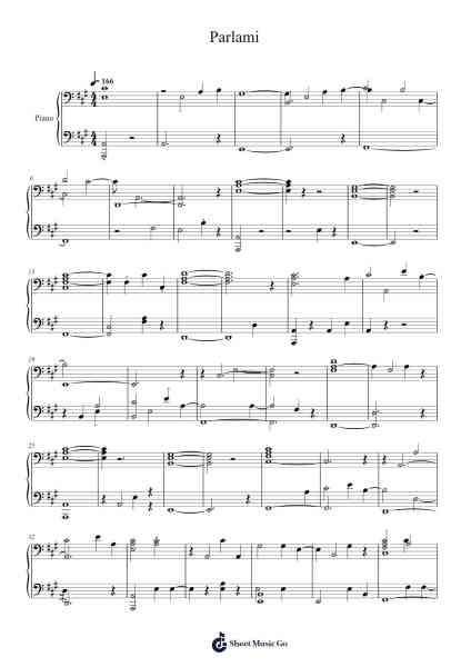 Parlami Sheet Music by Fasma-Arr.Trollstal
