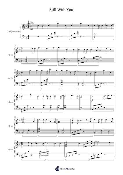 Still With You Sheet Music by BTS-Arr.Detio Gemlo