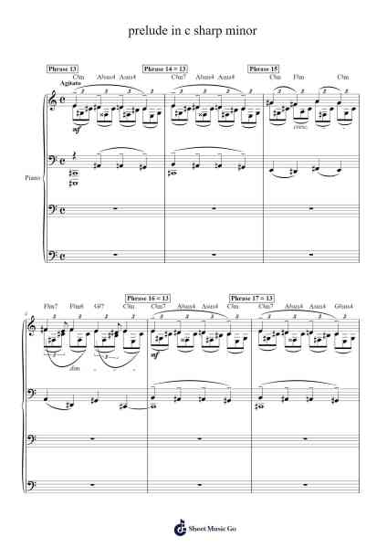 Prelude in C-Sharp Minor, Op. 3, No. 2 Sheet Music by Sergei Rachmaninoff-Arr.Browntis
