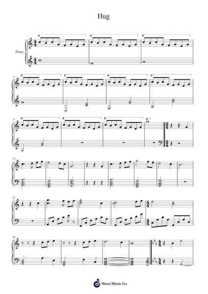 Hug Sheet Music by undefined-Arr.Yorktie Phisopp