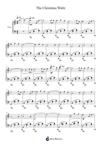 The Christmas Waltz Sheet Music by Arai Tasuku-Arr.Steyule Lanceac