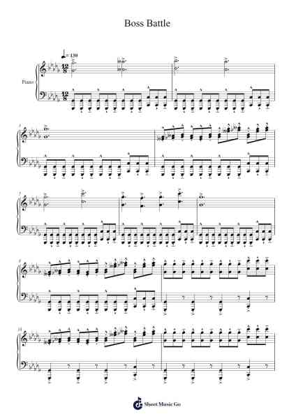 Boss Battle Sheet Music by Frednice Daveburns-Arr.Bowvice Chaboyd