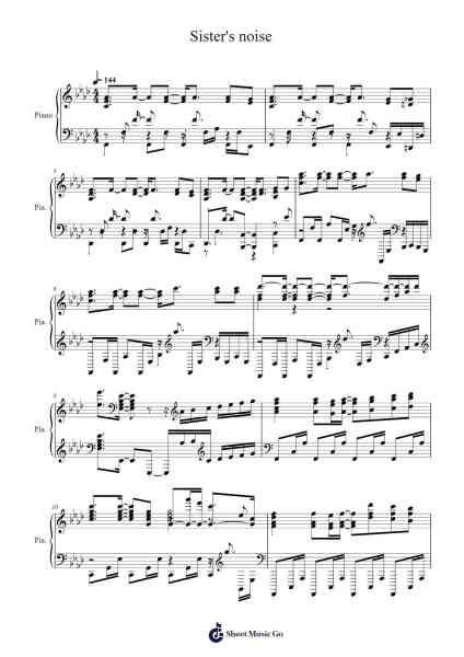 Sister's noise Sheet Music by undefined-Arr.Polwer Sharpger