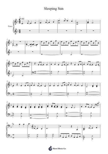 Sleeping Sun Sheet Music by Nightwish-Arr.Steinter Rooridge
