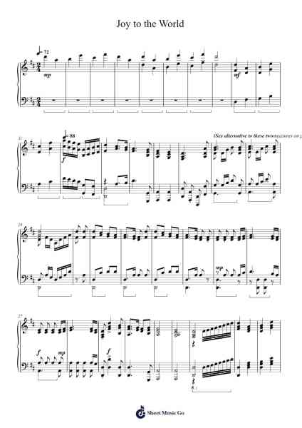 Joy to the World Sheet Music by George Frideric Handel-Arr.Gwenje Cookmike