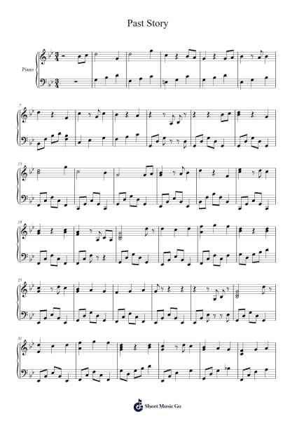 Past Story Sheet Music by Takanashi Yasuharu-Arr.Boothmore Petwald