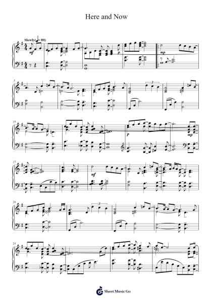 Here and Now Sheet Music by Luther Vandross-Arr.Harjo