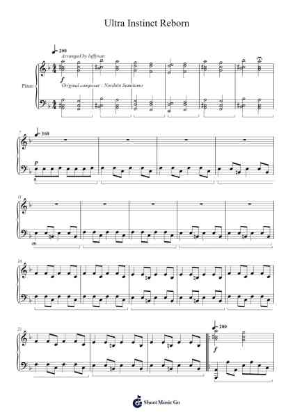 Ultra Instinct Reborn Sheet Music by Caleb Hyles-Arr.Ruthfitch Jackjoy