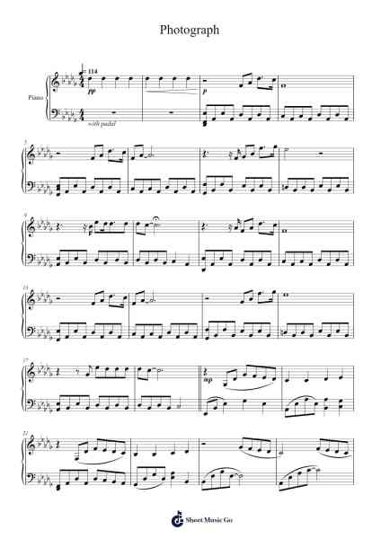 Photograph Sheet Music by Cody Fry-Arr.Ianlay Hullee