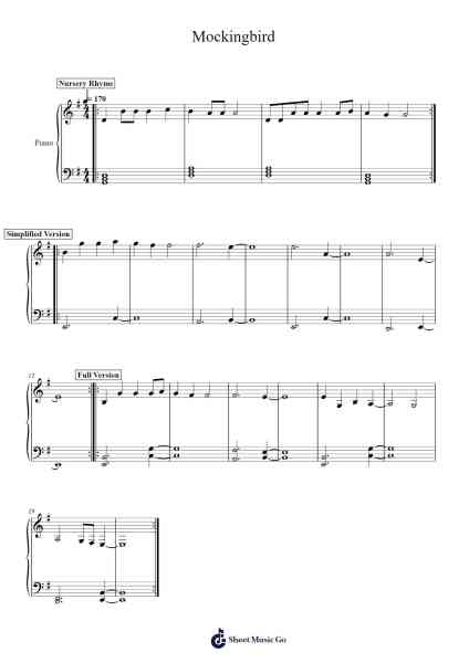 Mockingbird Sheet Music by undefined-Arr.Kirkjoel