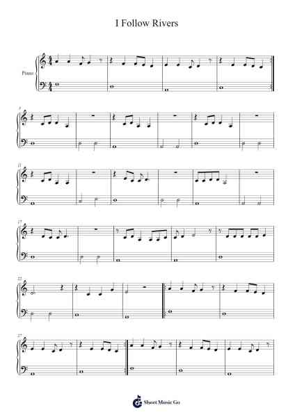 I Follow Rivers Nuty na fortepian przez undefined-Arr.Boothsan