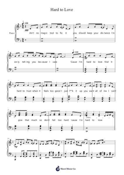 Hard to Love Sheet Music by BLACKPINK-Arr.Wesriah