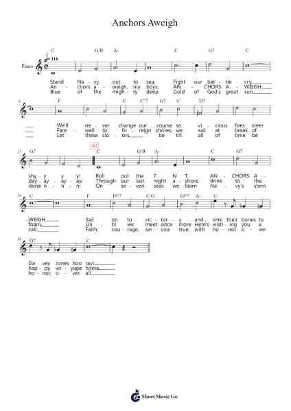 Anchors Aweigh Sheet Music by Charles A. Zimmermann-Arr.Brobrian Needve