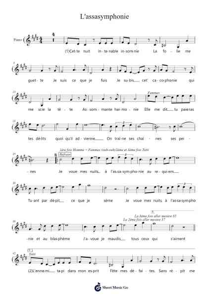 L'assasymphonie Ноты для фортепиано от Mozart L'opera Rock-Arr.Mondlius