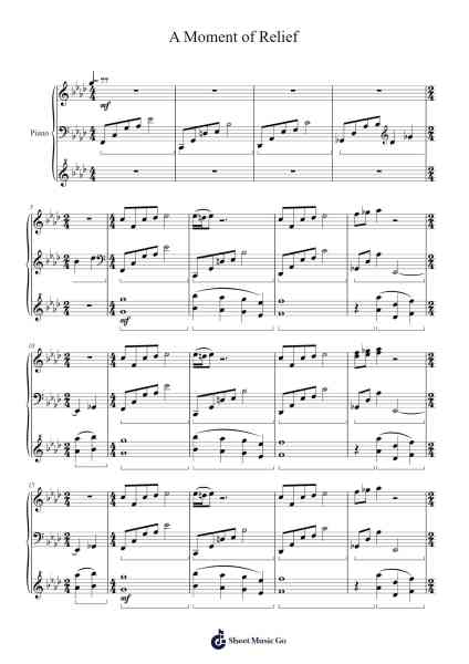 A Moment of Relief Sheet Music by undefined-Arr.Stilwald Mollswift