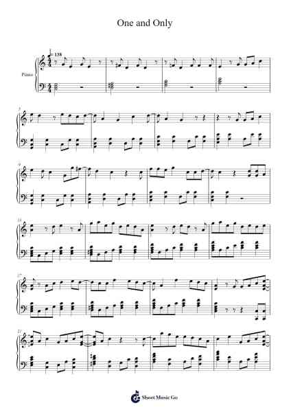 One and Only Sheet Music by ENHYPEN-Arr.Sylgou