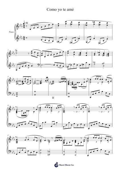 Como yo te amé Sheet Music by Luis Miguel-Arr.Mccan