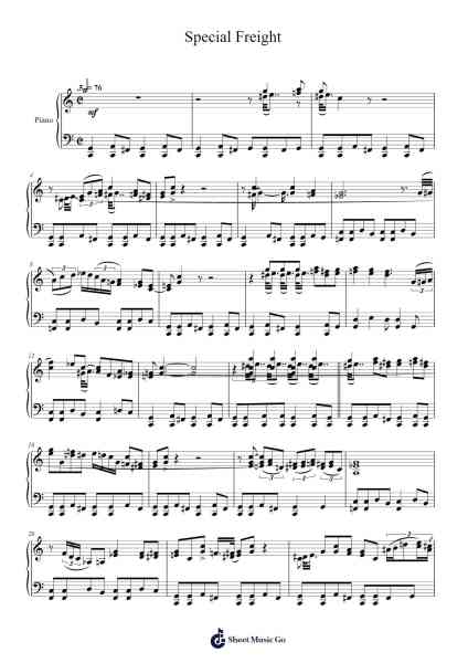 Special Freight Sheet Music by Mary Lou Williams-Arr.Chrisphael Reedno