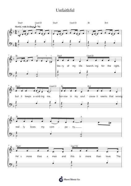 Unfaithful Notenblatt von Rihanna-Arr.Abralph Strares