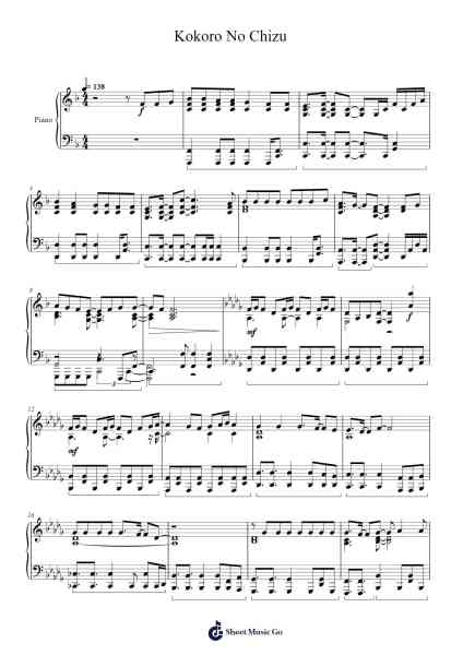 Kokoro No Chizu Sheet Music by BOYSTYLE-Arr.Yulegus