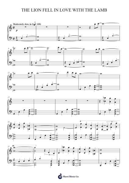 The Lion Fell In Love With The Lamb Sheet Music by Carter Burwell-Arr.Serles