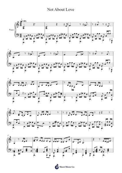 Not About Love Sheet Music by Fiona Apple-Arr.Launor