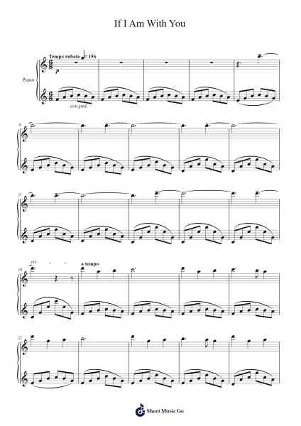 If I Am With You (JJK OST - TV Version) Sheet Music by Yoshimasa Terui-Arr.Rhotab