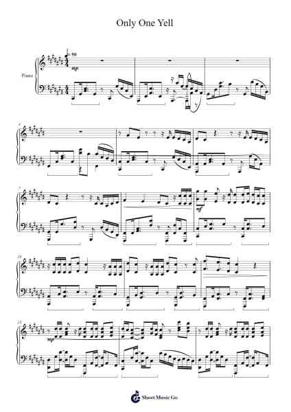 Only One Yell Sheet Music by Ryosuke Tachibana/Ayato Shinozaki-Arr.Lesdes Sadel