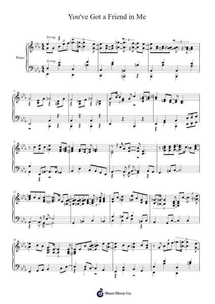 You've Got a Friend in Me Sheet Music by Randy Newman-Arr.Tutlyn Bradpeare