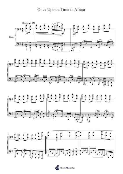 Once Upon a Time in Africa Sheet Music by H. Zimmer-Arr.Manian
