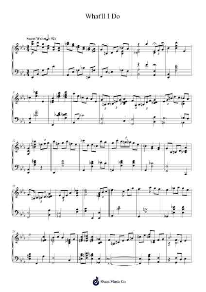What'll I Do Sheet Music by Irving Berlin-Arr.Saulnick Huddon