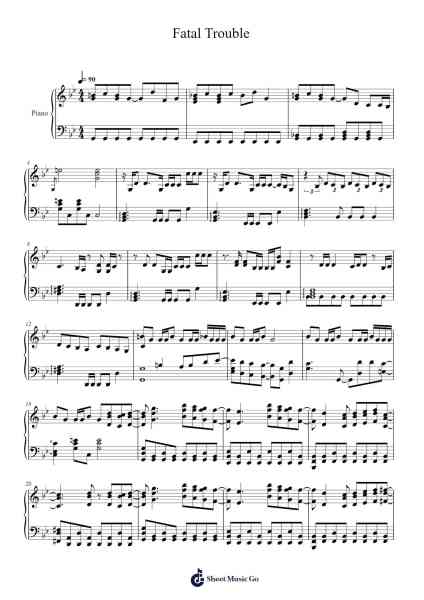 Fatal Trouble Sheet Music by ENHYPEN-Arr.Warmew