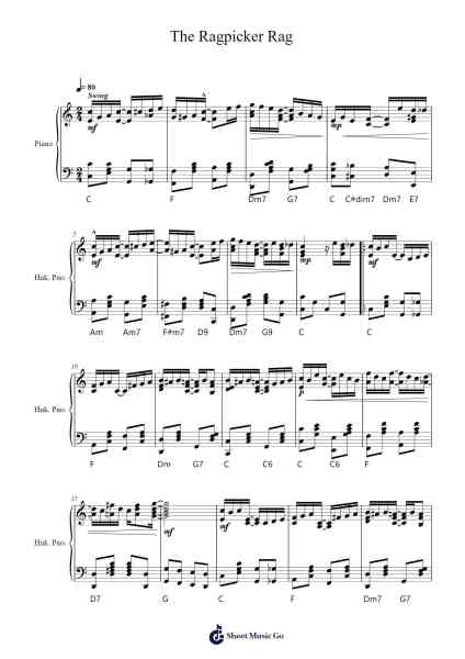 The Ragpicker Rag Sheet Music by Steve Haite-Arr.Paggai Noelsay