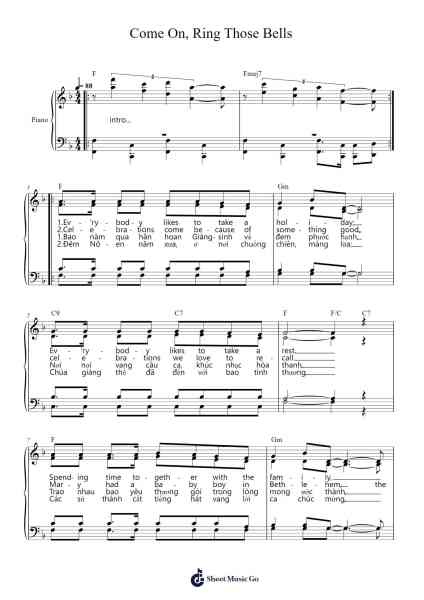 Come On, Ring Those Bells Sheet Music by Andrew Culverwell-Arr.Swinria