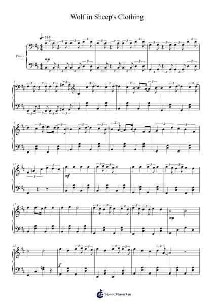 Wolf in Sheep's Clothing 樂譜由 Set It Off - 編曲 Simpdre