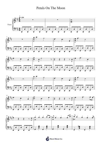 Petals On The Moon Sheet Music by Wasia Project-Arr.Manwright Diloyd