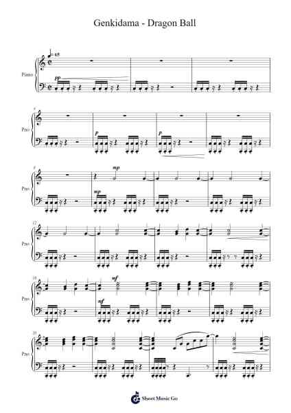 Genkidama - Dragon Ball Sheet Music by undefined-Arr.Judmons Bairdchel