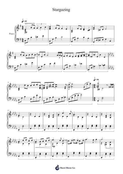 Stargazing Sheet Music by Brojob Greyseph-Arr.Campleign Eli