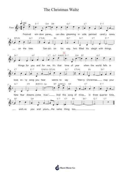 The Christmas Waltz Sheet Music by Jule Styne-Arr.Make