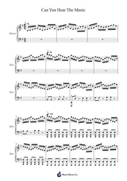 Can You Hear The Music Sheet Music by Ludwig Göransson-Arr.Larlice Hewphil