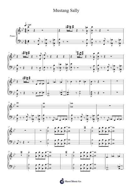 Mustang Sally Sheet Music by Morgie Dudlicek/Ben Doyle-Arr.Latckens