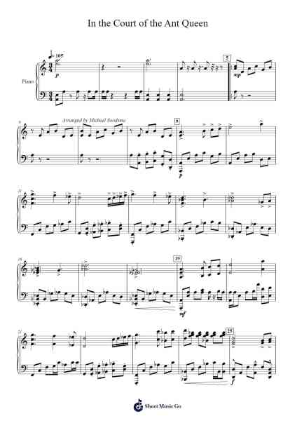 In the Court of the Ant Queen Sheet Music by Tristan Alric-Arr.Juliet