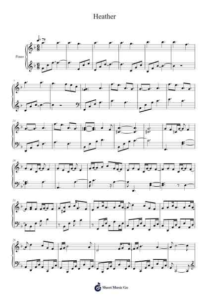 Heather Sheet Music by Conan Gray-Arr.Lencher Jameswyatt