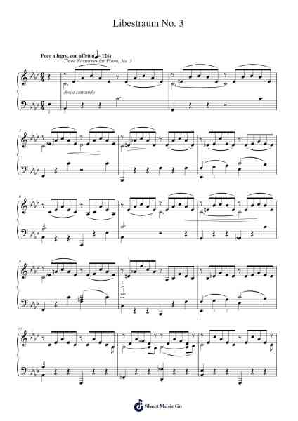 Liebestraum No. 3 in A Flat Major, S. 541