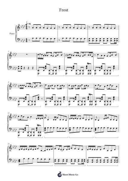 Frost Sheet Music by TOMORROW X TOGETHER-Arr.Bysey Truwood