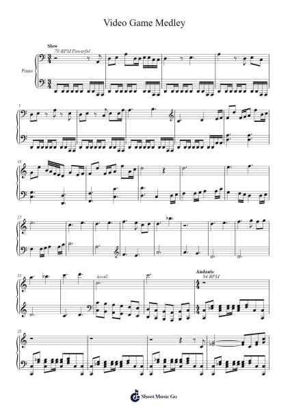 Video Game Medley Sheet Music by Joshua Wales-Arr.Sherrah Birroll
