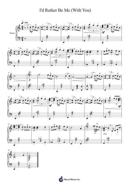 I'd Rather Be Me (With You) Sheet Music by Rebecca Sugar-Arr.Spenborg
