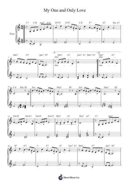 My One and Only Love Sheet Music by undefined-Arr.Arkirk Janeien