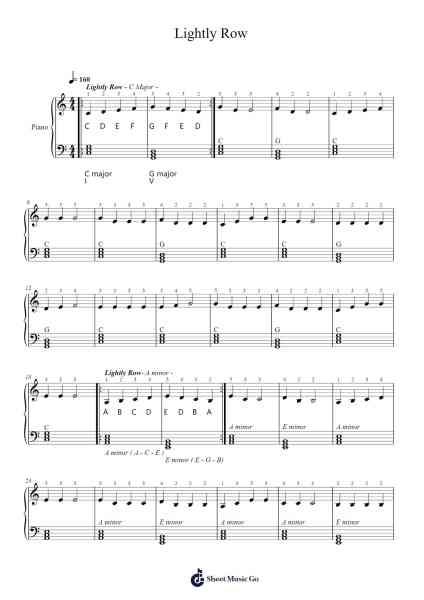 Lightly Row Sheet Music by undefined-Arr.Bartrhys Shelcie
